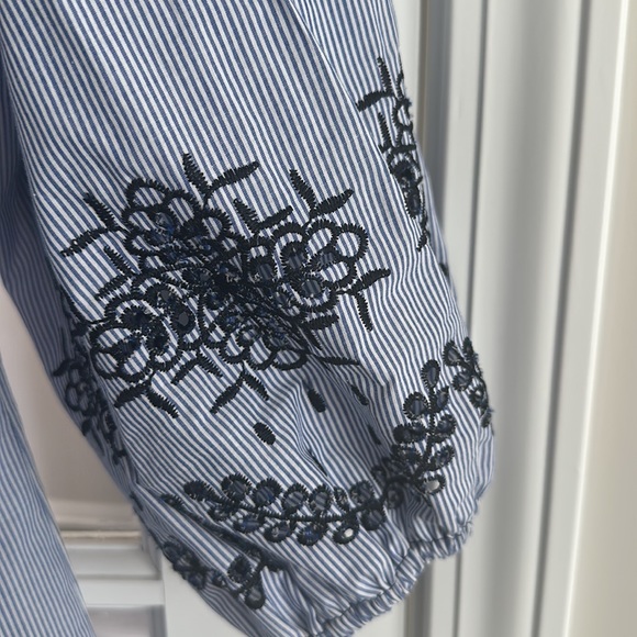 Vince Camuto cotton eyelet off the shoulder dress. Worn once. - Picture 4 of 6